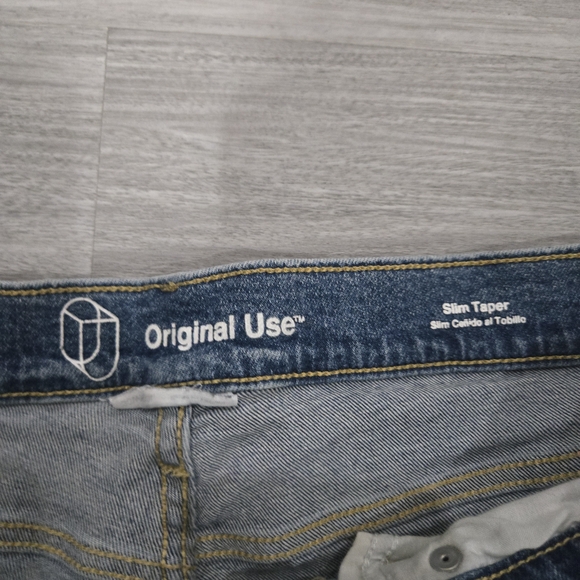 Original Use Men's Ripped Blue Skinny Jeans - Picture 2 of 4